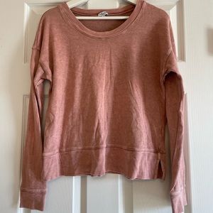 Splendid Women’s Small Sweatshirt, dusty rose